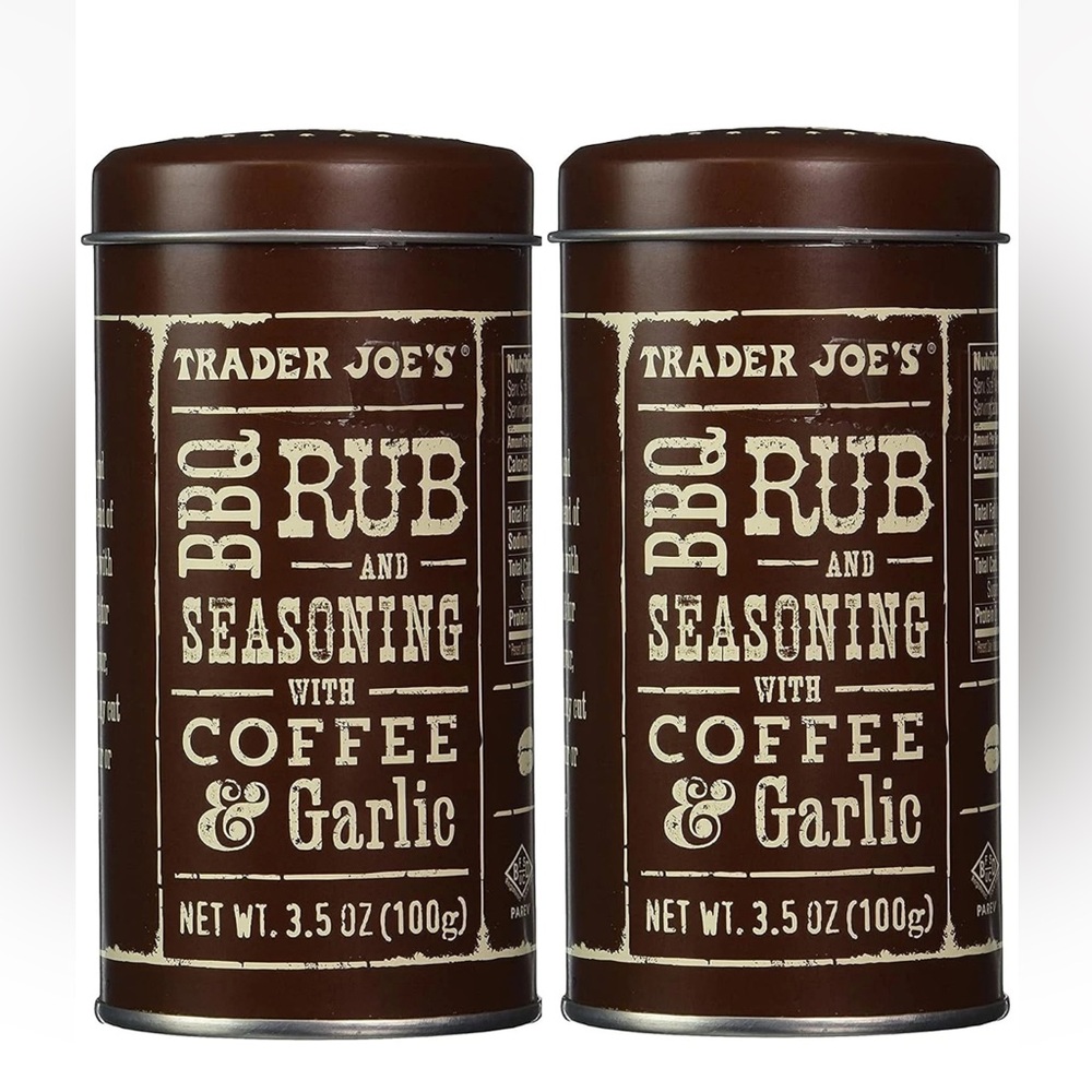 Trader Joe's BBQ Rub and Seasoning with Coffee and Garlic 2 Pack
